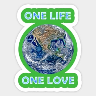 The Earth: One Life Sticker